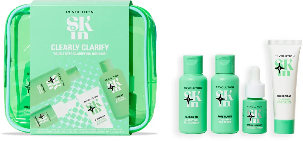 Revolution Skincare Clearly Clarify 4 Step Starter Kit - Подарочный набор для лица, 1 шт