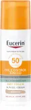 Eucerin Sun Oil Control Tinted - Крем-гель для загара SPF 50+, 50 мл, оттенок Medium — фото 1