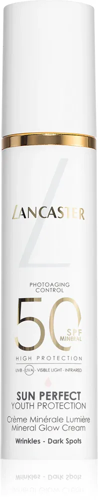 Lancaster Sun Perfect Mineral Glow Cream SPF50 - Крем минеральный для осветления и увлажнения SPF 50, 50 г
