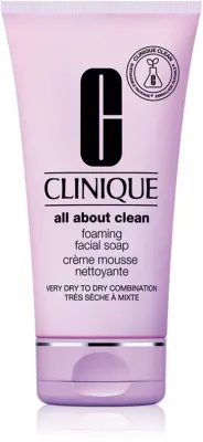 Clinique Foaming Sonic Facial Soap - Кремовое мыло для сухой и комбинированной кожи, 150 мл