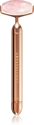 Роллер для массажа лица Crystallove Vibrating Roller Rose Quartz вибрационный, из розового кварца, 1 шт