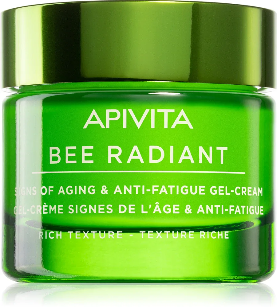 Apivita Bee Radiant Cream - Rich Texture - Экстра питательный крем для лица против старения и укрепляющий кожу, 50 мл