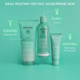 Apivita Just Bee Clear Pore Minimizing Lotion - Очищение кожи, демакияж: Забиги на розшерзоне поры и заскорники, 200 мл — фото 8