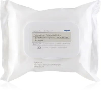 Korres Olympus Tea - Салфетки для очищения кожи от макияжа, 30 шт