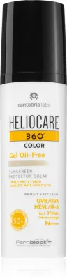 Heliocare 360 Color Gel Oil-Free - Тонирующий защитный гель SPF 50+, 50 мл