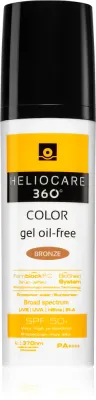 Heliocare 360 Color Gel Oil-Free - Тонирующий защитный гель SPF 50+, 50 мл, оттенок Bronze