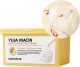 Some By Mi Yuja Niacin Anti Blemish Daily Mask - Маска для лица, осветляющая ткань для выравнивания тона кожи duże opakowanie, 30 шт — фото 2