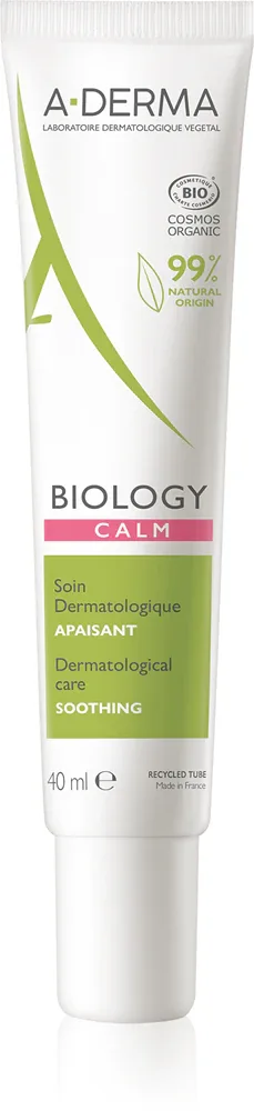 A-Derma Biology Calm - Крем для лица: уход для чувствительной и аллергической кожи, 40 мл