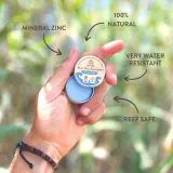 Suntribe Mini Zinc Sunscreen - Минеральный защитный крем для лица и тела SPF 50 Ocean Blue, 15 г — фото 3