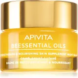 Apivita Beessential Oils Strengthening & Nourishing Night Balm - Крем для лица на ночь питание и увлажнение, 15 мл — фото 1
