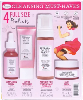 theBalm To The Rescue Skincare Collection - Подарочный набор для идеальной очистки кожи, 1 шт