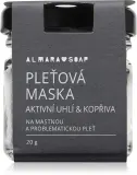 Almara Soap Face Active Charcoal & Nettle - Крем для лица для жирной и проблемной кожи, 20 г — фото 1