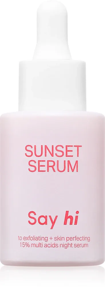 Say Hi Sunset - Сыворотка на ночь с АГК, 30 мл