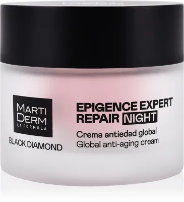 MartiDerm Black Diamond Epigence Expert Repair Night - Антивозрастной крем для лица на ночь с заполняющим эффектом, 50 мл