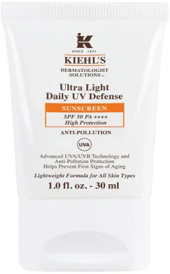 Kiehl's Ultra Light Daily UV Defense - Ультралегкий защитный флюид для всех типов кожи, включая чувствительную, SPF 50+ 30 мл
