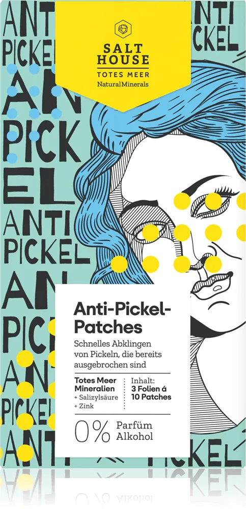 Патчи против высыпаний Salt House Natural Minerals Anti-pimple Patches с салициловой кислотой, 30 шт