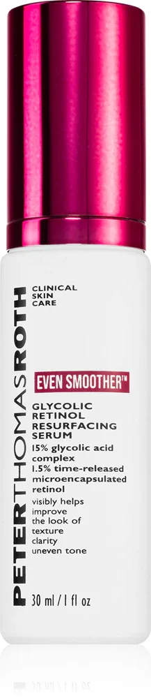 Peter Thomas Roth EVEN SMOOTHER Glycolic Retinol Resurfacing Serum - Интенсивная сыворотка с разглаживающим действием, 30 мл