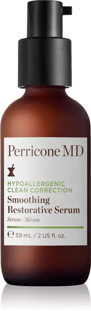 Perricone MD Hypoallergenic Clean Correction Smoothing Restorative Serum - Сыворотка для лица, увлажняющая и осветляющая кожу, сглаживающая, 59 мл
