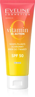 Крем для лица Eveline Cosmetics Vitamin C 3x Action дневной, увлажняющий, SPF 50, 30 мл