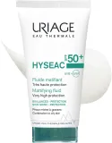 Uriage Hyseac Mattifying Fluid SPF 50+ - Матирующий увлажняющий крем с SPF 50+, 50 мл — фото 2