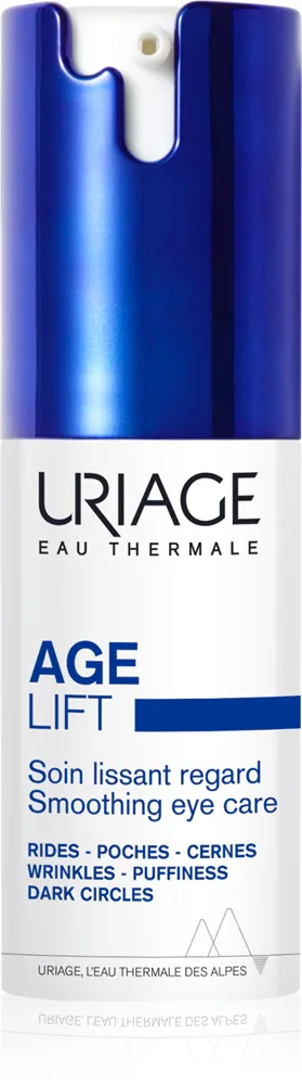 Uriage Age Lift Smoothing Eye Care - Уход за глазами, уменьшающий мелкие морщины и контуры с ретинолом, 15 мл