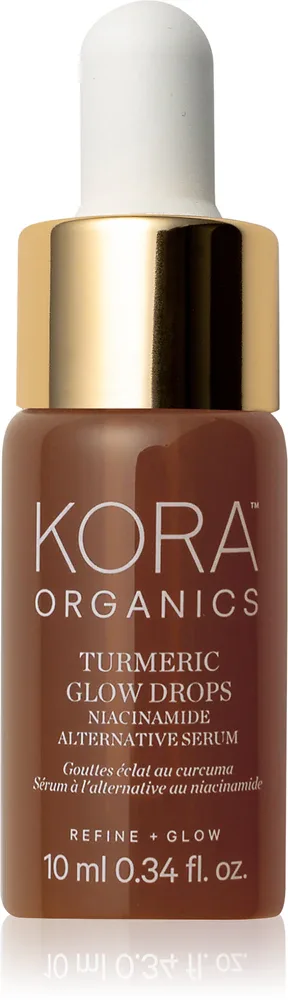 KORA Organics Turmeric Glow Drops - Сыворотка для лица с ниацинамидом, 10 мл