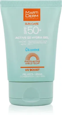 MartiDerm Sun Care Active D Hydra Gel - Гель-крем для загара лица, 50 мл