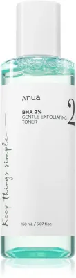 Anua BHA 2% Gentle Exfoliating Toner - Тоник для лица, мягко отшелушивающий для проблемной кожи, 150 мл
