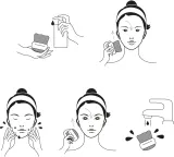 Notino Spa Collection Double-sided cleansing brush - Щетка для очищения лица Grey — фото 4