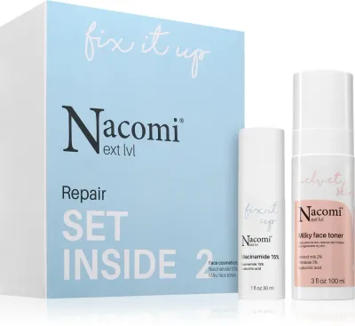 Nacomi Next Level Repair - Подарочный набор для жирной и проблемной кожи, 2 шт