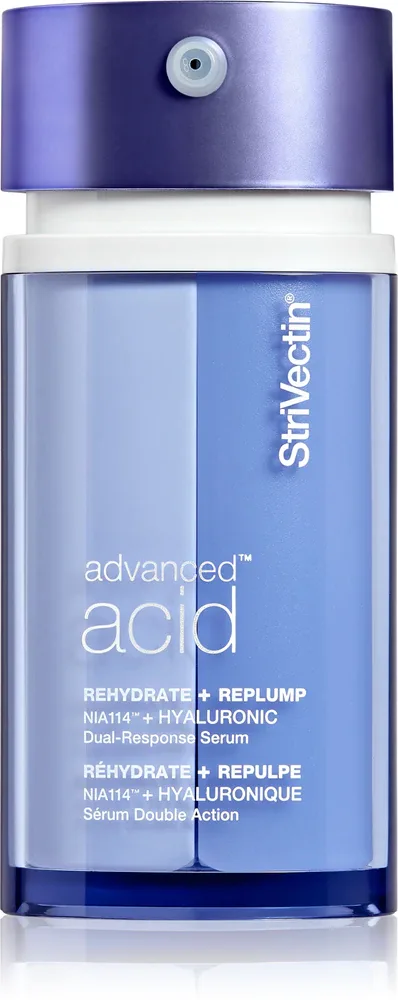 StriVectin Advanced Acid Rehydrate + Replump Hyaluronic Dual Response Serum - Двойная сыворотка для увлажнения и упругости кожи, 30 мл