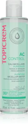 Topicrem AC Purifying Micellar Water - Очищающая мицеллярная вода для жирной кожи с акне, 200 мл