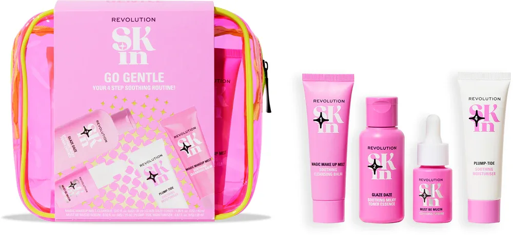 Revolution Skincare Go Gentle 4 Step Starter Kit - Подарочный набор для лица, 1 шт