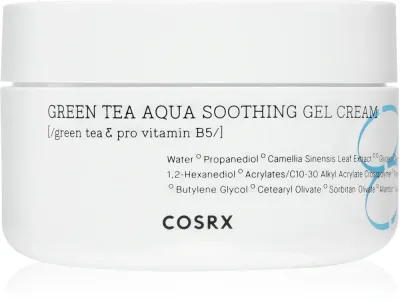 Cosrx Green Tea Aqua Soothing - Успокаивающий увлажняющий крем-гель, 50 мл
