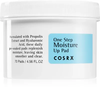 Пэды для лица Cosrx One Step Moisture отшелушивающие, увлажняющие, с прополисом, 70 шт