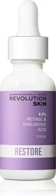 Revolution Skincare Retinol 0.3% - Сыворотка против морщин с ретинолом и гиалуроновой кислотой, 30 мл