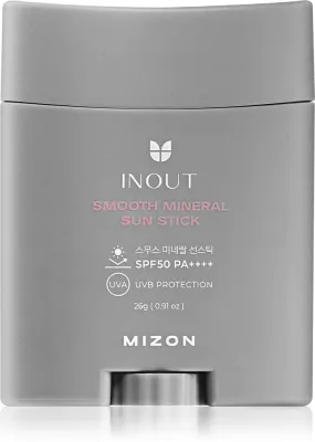 Mizon Inout Smooth Mineral Sun Stick - Минеральный защитный крем для лица и чувствительных участков в стике SPF 50+, 26 г
