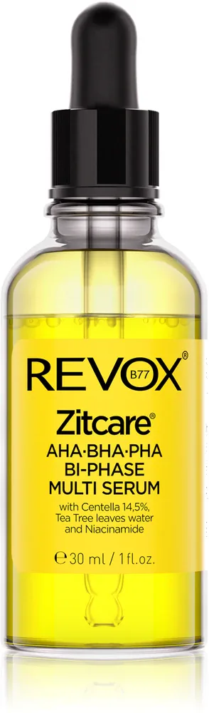 Сыворотка для лица Revox B77 Zitcare AHA BHA PHA Bi-Phase Multi Serum с AHA BHA кислотами, 30 мл
