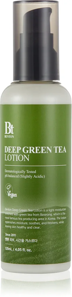 Benton Deep Green Tea - Увлажняющее молочко с зеленым чаем, 120 мл