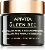 Apivita Queen Bee Cream Light - Легкий крем для лица против старения кожи, 50 мл — фото 1