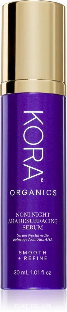 KORA Organics Noni Night AHA Resurfacing Serum - Регенерирующая сыворотка, 30 мл