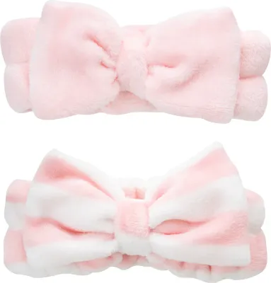 Повязки на голову для макияжа Brushworks Makeup Headbands, набор, 2 шт