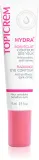 Topicrem UH FACE HYDRA+ Radiance Eye Contour - Розовый крем для глаз против темных кругов, 15 мл — фото 1