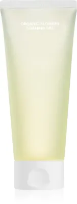 WHAMISA Organic Flowers Foaming Gel - Очищающий и успокаивающий пенящийся гель для демакияжа, 150 мл