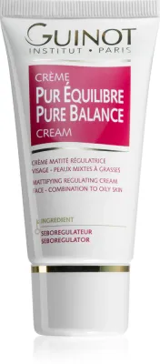 Guinot Pure Balance - Матирующий крем для жирной кожи, сужающий поры и придающий матовый вид, 50 мл