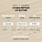 Nudestix Nudeskin Hydra-Peptide Lip Butter Tint Set - Подарочный набор для губ, 1 шт — фото 7