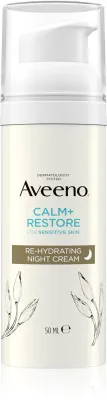 Aveeno Calm + Restore - Увлажняющий ночной крем, 50 мл