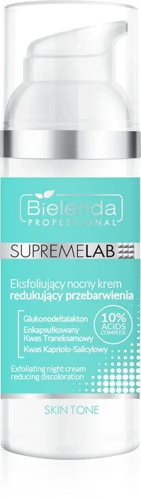 Bielenda Professional Supremelab Skin Tone - Жульющий крем ночной для лица от пигментации, 50 мл
