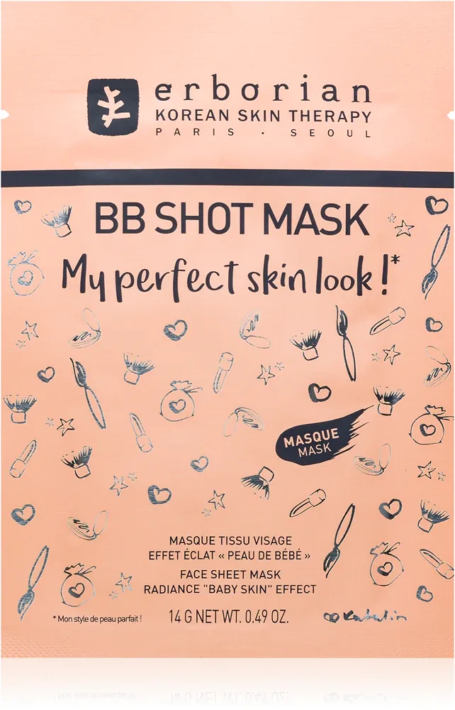 Erborian BB Shot Mask - Маска в тканевом покрытии с осветляющим действием, 14 г