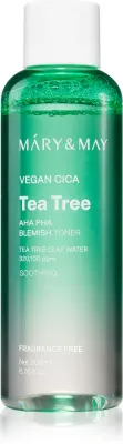 MARY & MAY Cica Tea Tree AHA PHA - Тоник успокаивающий для проблемной кожи, 200 мл